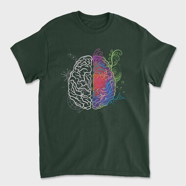 Tricou Barbati (Unisex), Brain Leftand Right