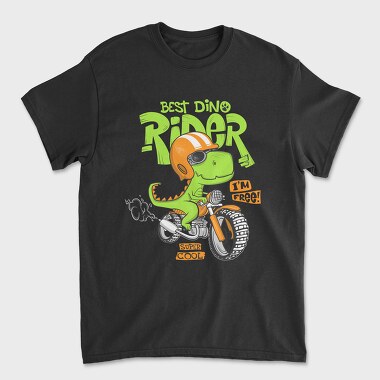 Dino Rider Free, Tricou Barbati (Unisex)