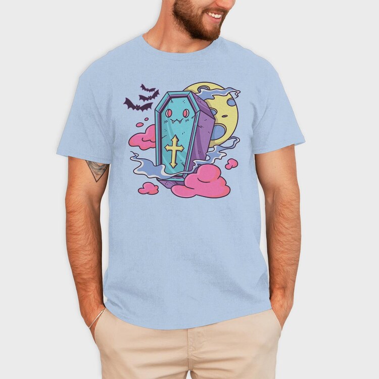 Coffin Pastel Goth, Tricou Barbati (Unisex)