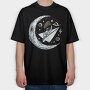 Moon Rocket Dreams, Tricou Oversize Barbati (Unisex)