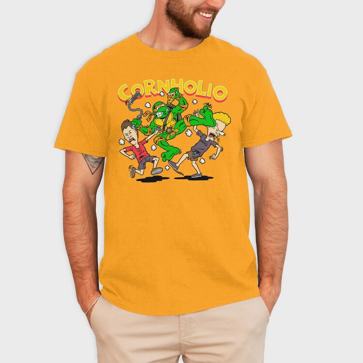 Teenage Mutant Ninja Pizza, Tricou Barbati (Unisex)