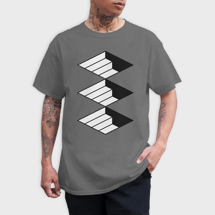 Minimal Geometric 4, Tricou Barbati (Unisex)