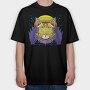 Cyber Cat Vibes, Tricou Oversize Barbati (Unisex)