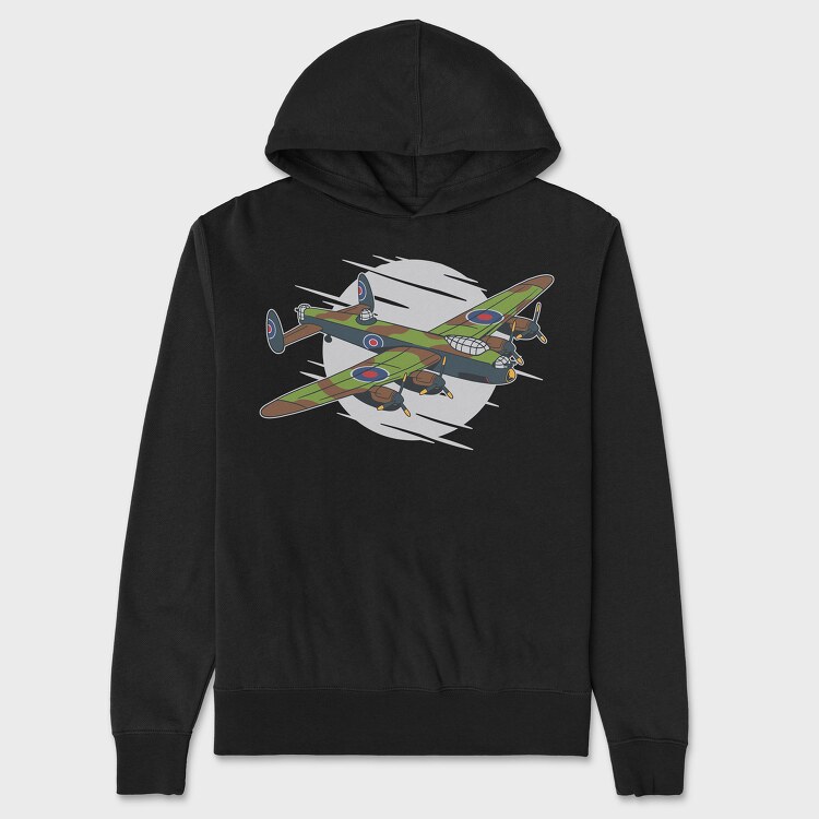 Lancaster Bomber, Hanorac Oversize Barbati (Unisex)