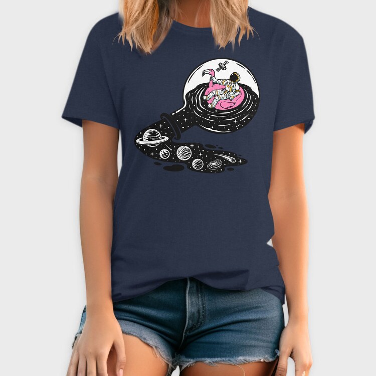 Space Flamingo Float, Tricou Barbati (Unisex)