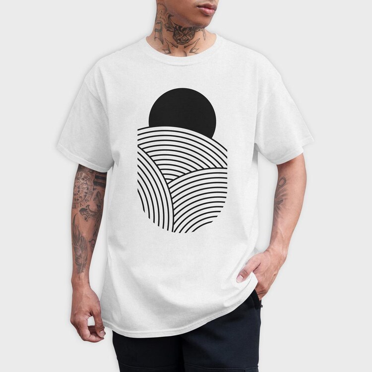 Minimal Geometric01, Tricou Barbati (Unisex)