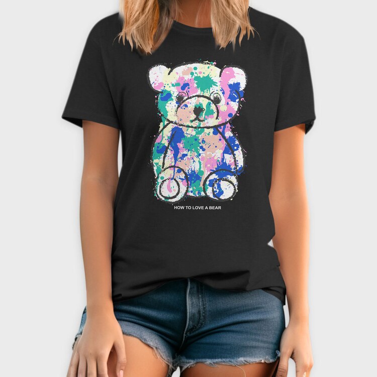 Color Splash Bear, Tricou Barbati (Unisex)