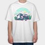 Mountain Beast Vibes, Tricou Oversize Barbati (Unisex)