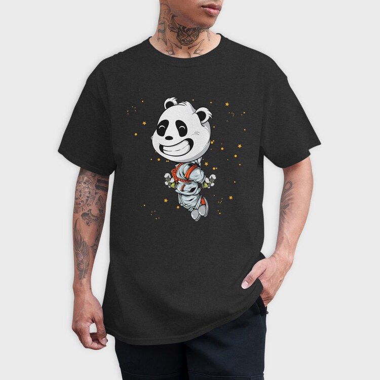 Space Panda Explorer, Tricou Barbati (Unisex)