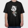 Space Panda Explorer, Tricou Oversize Barbati (Unisex)