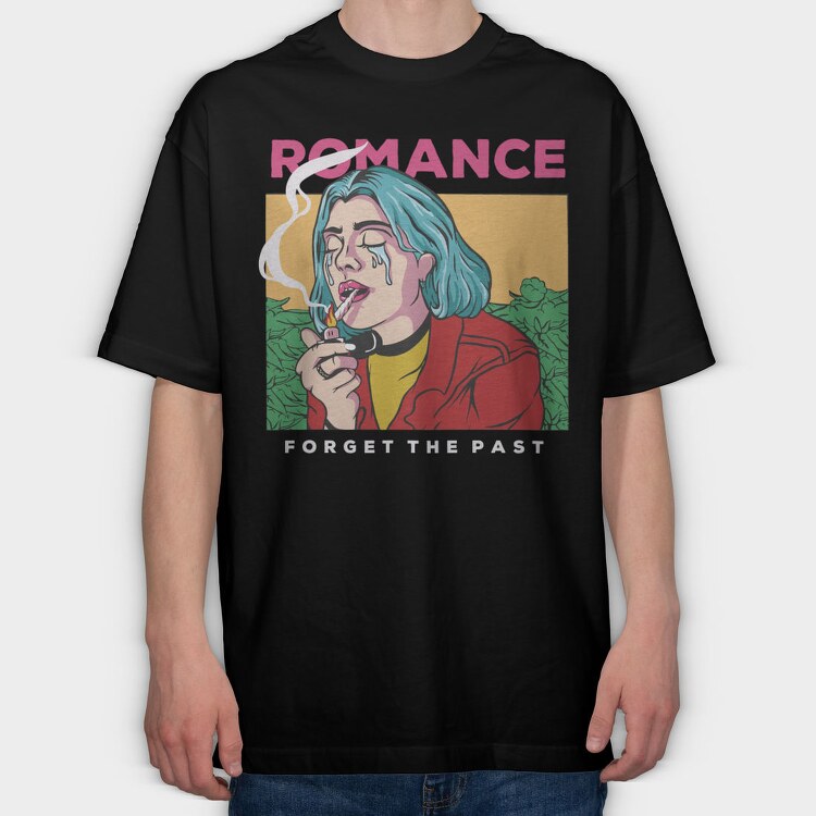 Romantic Smoke Escape, Tricou Oversize Barbati (Unisex)