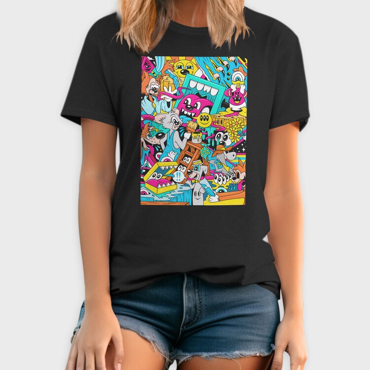 Colorful Chaos Crew, Tricou Barbati (Unisex)