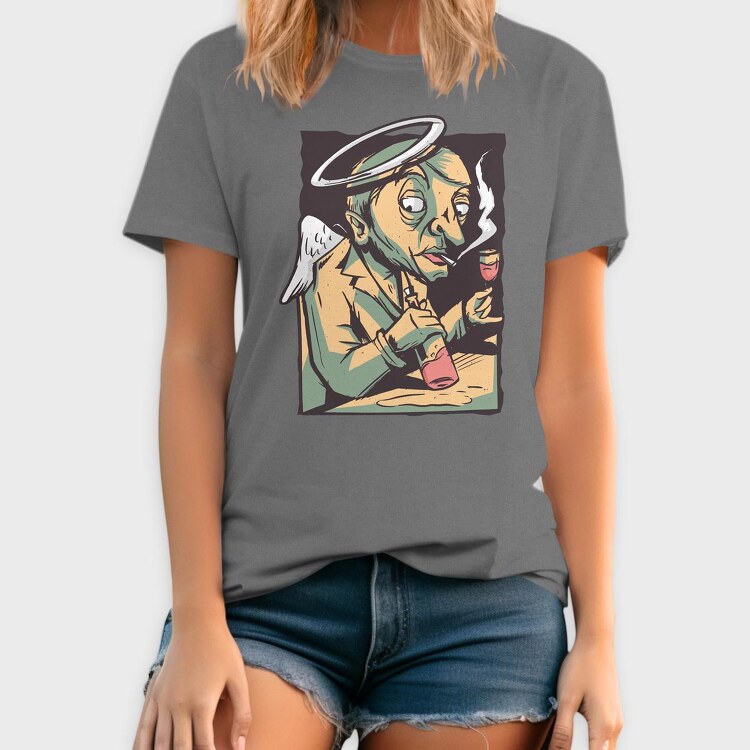 Angel Drink Wine, Tricou Barbati (Unisex)