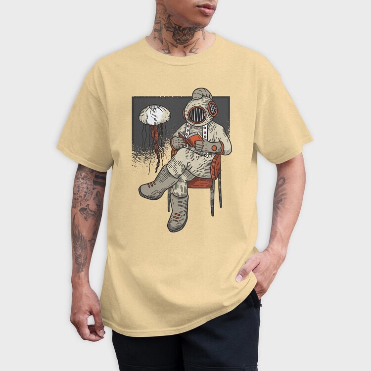 Reading Diver, Tricou Barbati (Unisex)