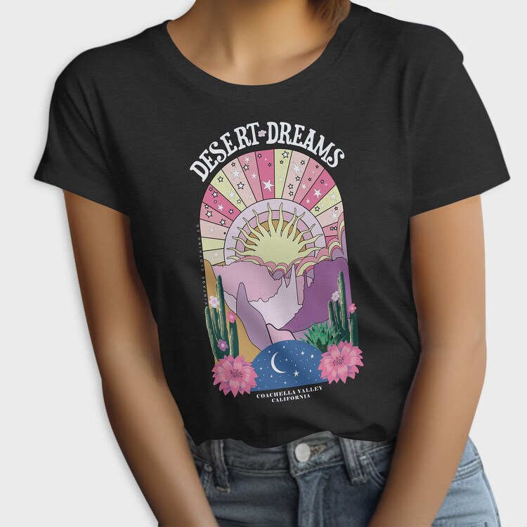 Desert Dreams Floral, Tricou Femei