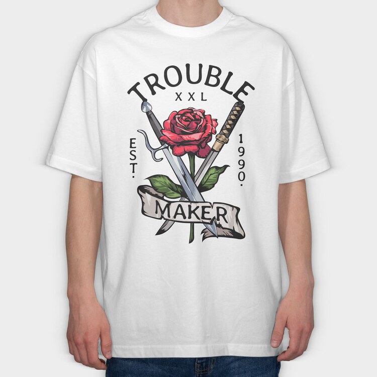 Rose Blade Maker, Tricou Oversize Barbati (Unisex)