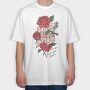 Rose Love Dagger, Tricou Oversize Barbati (Unisex)