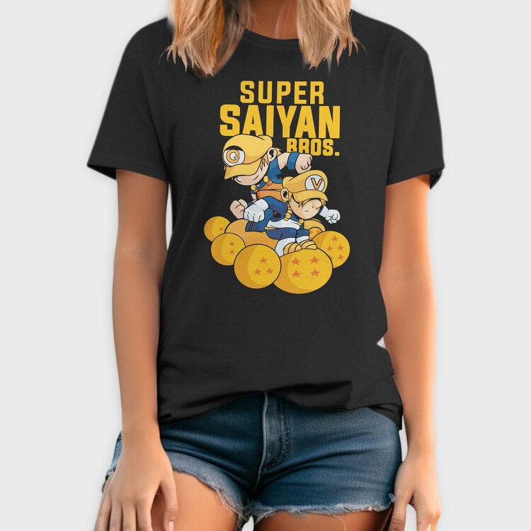 Saiyan Bros Gold, Tricou Barbati (Unisex)