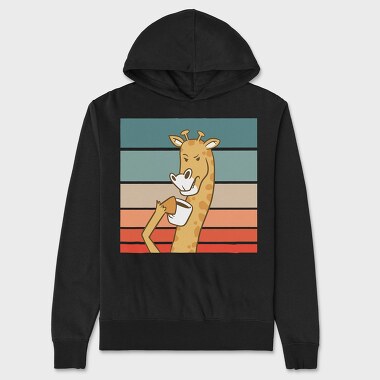 Giraffe Cofee, Hanorac Oversize Barbati (Unisex)