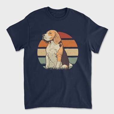 Beagle Sunset, Tricou Barbati (Unisex)