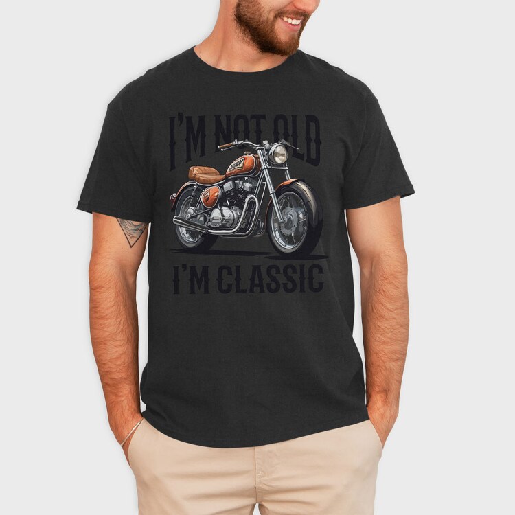 Not Old Classic Motorcycle, Tricou Barbati (Unisex)