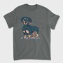 Dachshund, Tricou Barbati (Unisex)