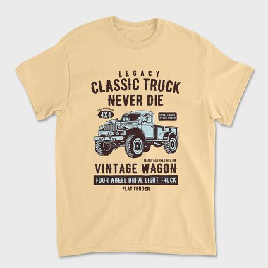Classic Truck, Tricou Barbati (Unisex)