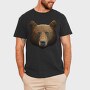Bear Face, Tricou Barbati (Unisex)