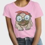 Pug With Glasses, Tricou Femei