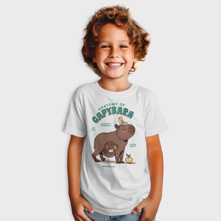 Cute Capybara Anatomy, Tricou Copii