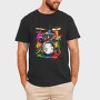 Drummer Set Colorful, Tricou Barbati (Unisex)