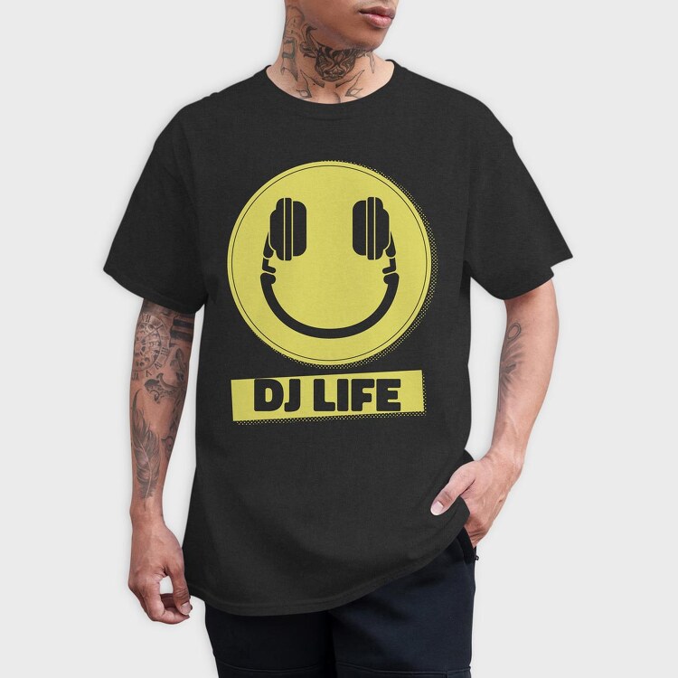 DJ Life, Tricou Barbati (Unisex)