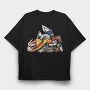 Anime Glow Vibes, Tricou Oversize Barbati (Unisex)