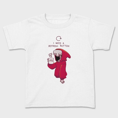 F5 Refresh Skeleton Hoodie, Tricou Copii