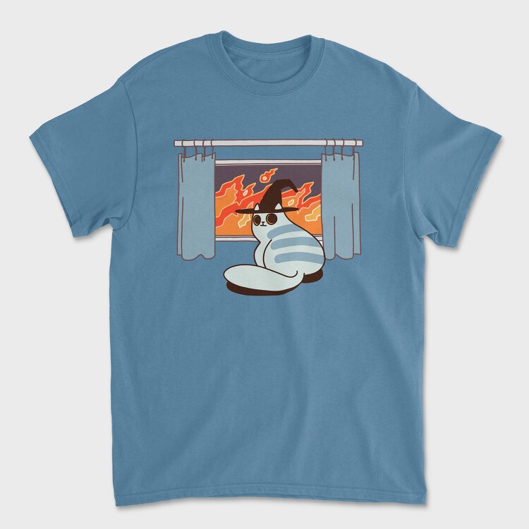 Feline Flame Rebellion, Tricou Barbati (Unisex)