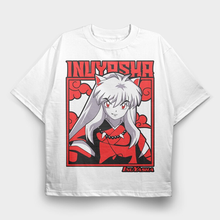 Inuyasha Spirit Fox, Tricou Oversize Barbati (Unisex)