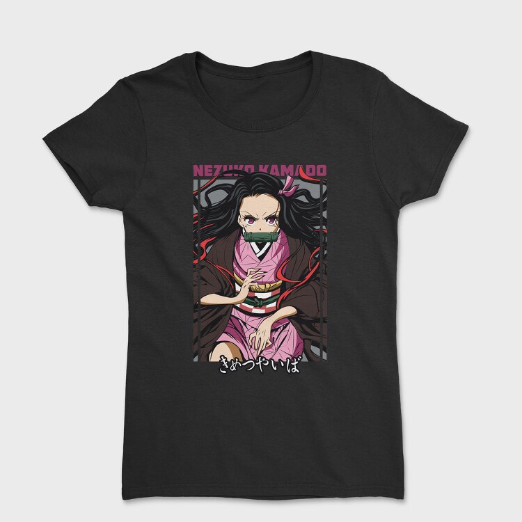 Nezuko Demon Slayer Vector, Tricou Femei