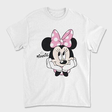 Minnie Mouse Bow Tie, Tricou Barbati (Unisex)