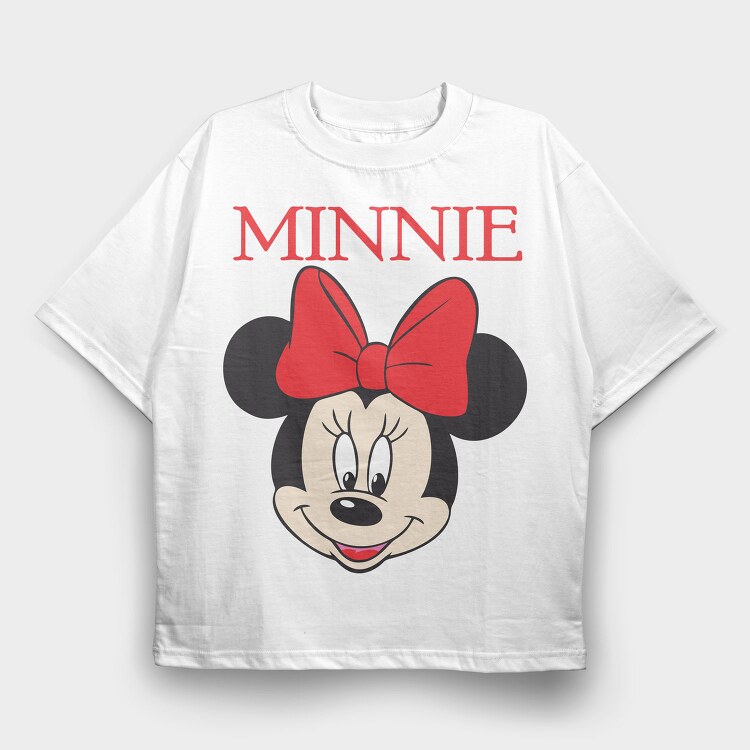 Minnies Midnight Bow, Tricou Oversize Barbati (Unisex)