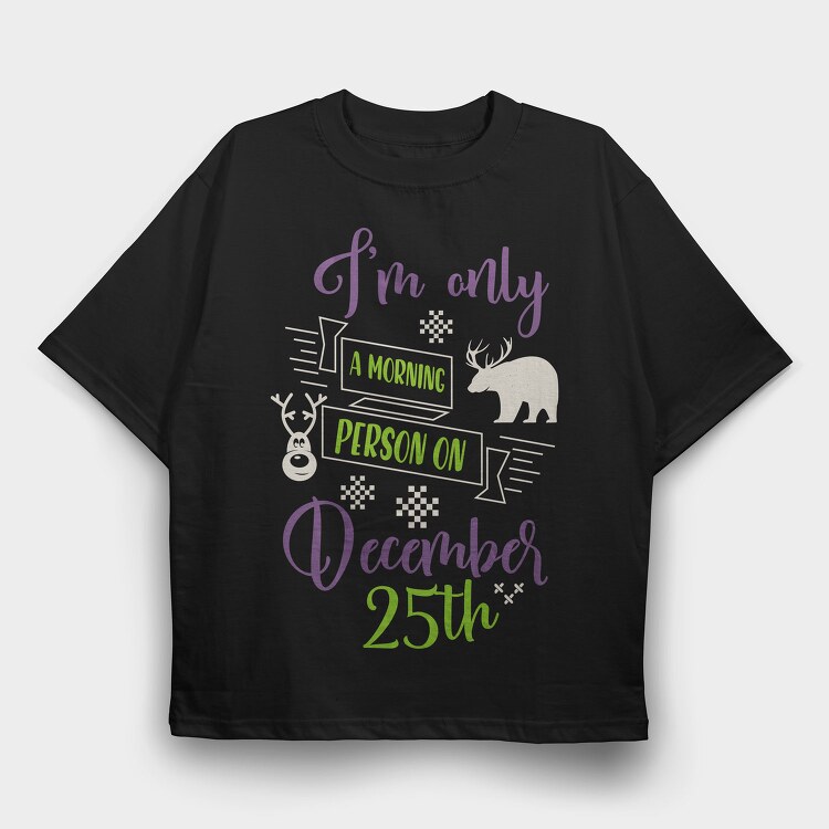 Morning Deer Vibes, Tricou Oversize Barbati (Unisex)