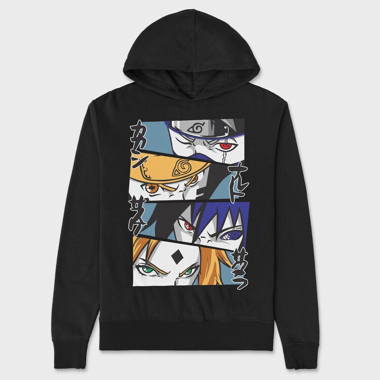 Naruto Eyes Evolution, Hanorac Oversize Barbati (Unisex)