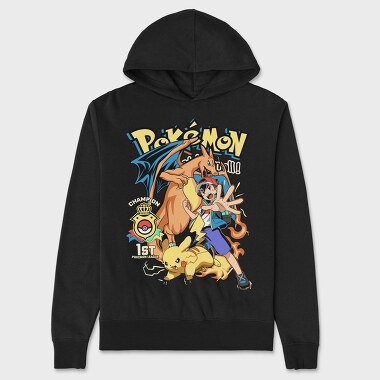 Pokmon Champion League, Hanorac Oversize Barbati (Unisex)