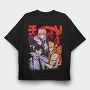 Rebel Anime Nights, Tricou Oversize Barbati (Unisex)