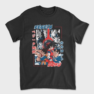Vege Vs Goku Battle, Tricou Barbati (Unisex)