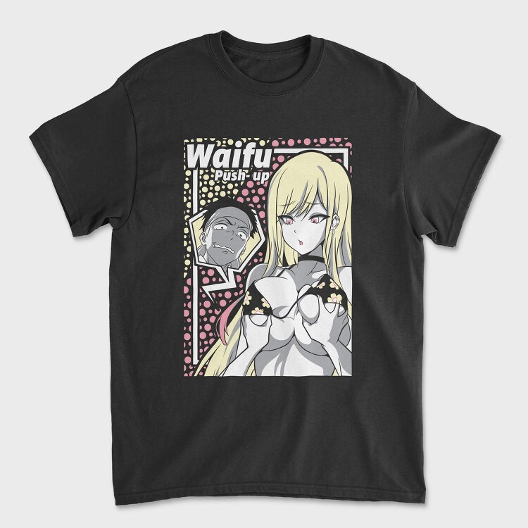 Waifu Push-Up Revolution, Tricou Barbati (Unisex)