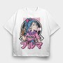 Bulma Anime Vibes, Tricou Oversize Barbati (Unisex)