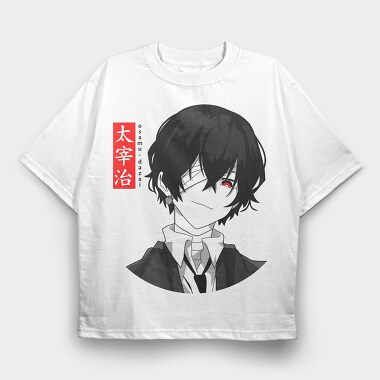 Dazai Noir Vibes, Tricou Oversize Barbati (Unisex)