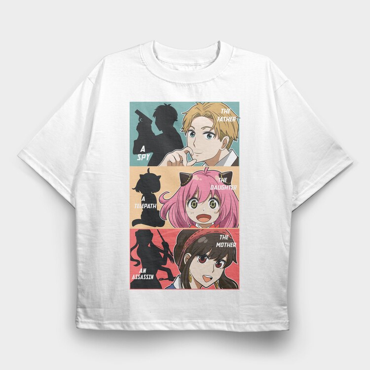 Spy Daughter Telepath Assassin, Tricou Oversize Barbati (Unisex)