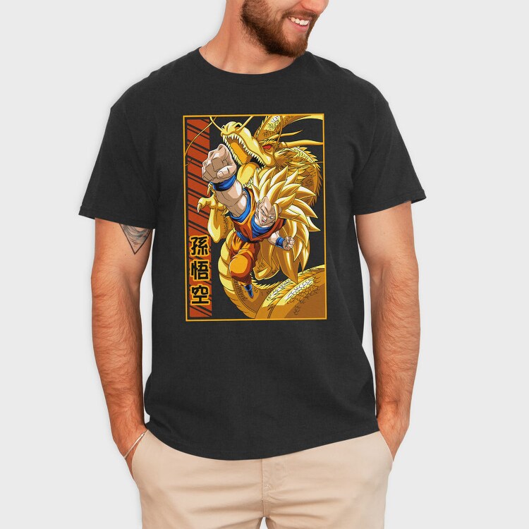 Golden Dragon Battle, Tricou Barbati (Unisex)