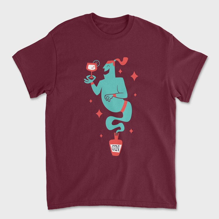 Gin Genie, Tricou Barbati (Unisex)